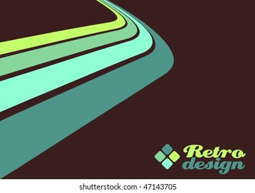 Retro design background VECTOR