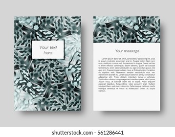 Retro design brochure template with place for text

