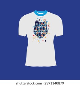 Retro design complete with vector illustration, vintage art and matching textures