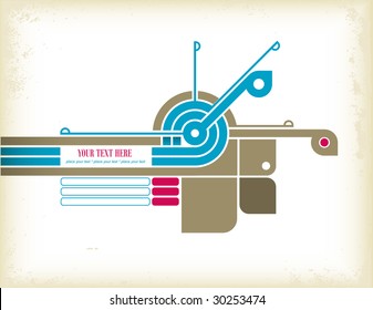 retro design element