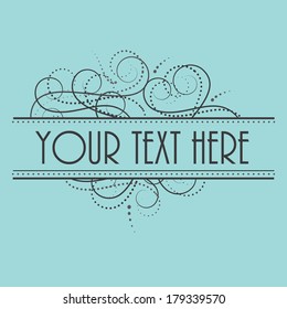 Retro design element or frame for your events, scrapbooking or invitation designs vector format