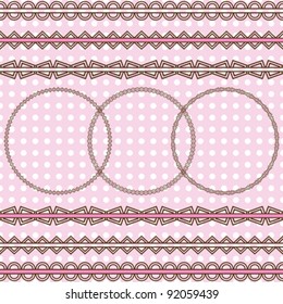 retro design elements, abstract vector art illustration