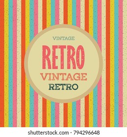 Retro design elements. Retro background with text area. Vintage background.