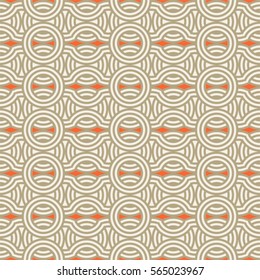 Retro design geometric circles pattern