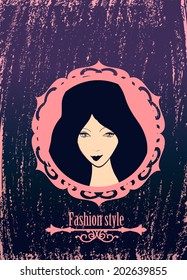 Retro design icons for beauty,