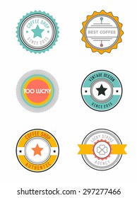 Retro design insignias logotypes set. Vector vintage elements. business signs, logos, identity, labels, badges and objects. 
