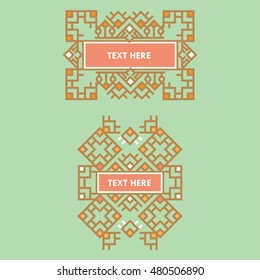 Retro Design Luxury Frame for Template Set.
Business sign, identity for Restaurant, Royalty, Boutique, Hotel, Heraldic, 
Jewelry, Fashion and other vector illustration