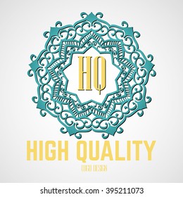 Retro Design Luxury Insignias Logotypes Template Set. Line Art Vector Vintage Style Victorian Swash Elements. Elegant Geometric Shiny Floral Frames.