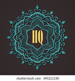 Retro Design Luxury Insignias Logotypes Template Set. Line Art Vector Vintage Style Victorian Swash Elements. Elegant Geometric Shiny Floral Frames.