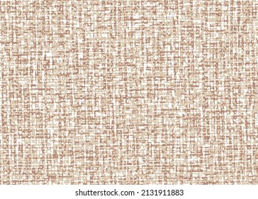 Retro design on grunge background or aged faded texture.abstract checked linen textured beige background. 