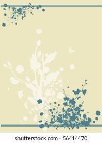 retro design with orchids