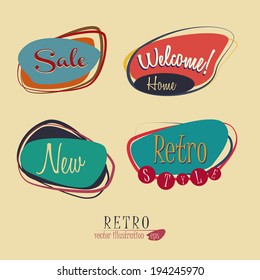 Retro design over beige background, vector illustration