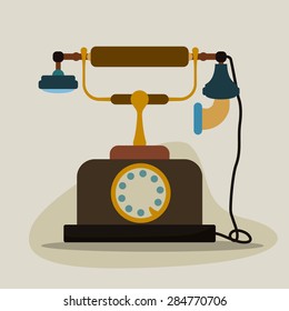 Retro design over beige background, vector illustration.