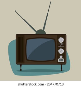 Retro design over beige background, vector illustration.