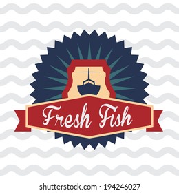 Retro design over white background, vector illustration