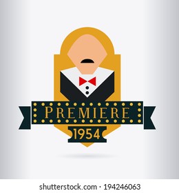 Retro design over white background, vector illustration