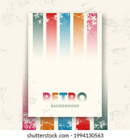 Retro Design Poster Vintage Grunge Texture Stock Vector (Royalty Free ...