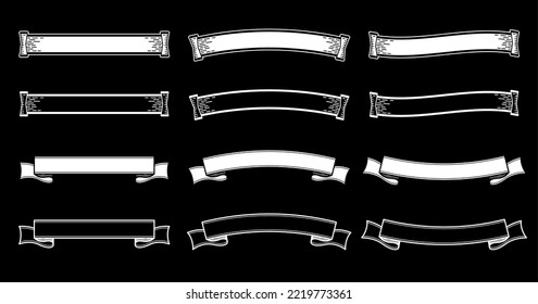 A Retro Design Small Label Set.It Is Vector Data That Is Easy To Edit.