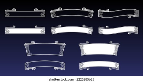 A retro design small label set.It is vector data that is easy to edit.