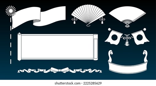 A retro design small label set and accessories.It is vector data that is easy to edit.