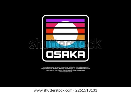 Retro design space and earth nasa style vector logo element, suitable for printing and sticker 