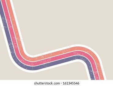 Retro Design with stripes 