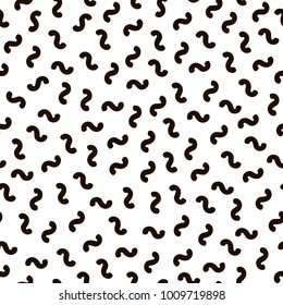 Retro design style. 80s - 90s years. Seamless pattern. Vector illustration 
