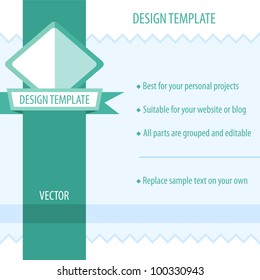 Retro Design Template. Vector illustration.