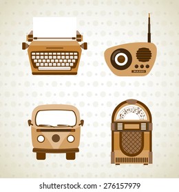 retro device design, vector illustration eps10 graphic 