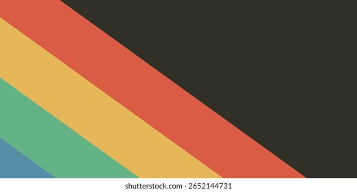 Retro diagonal stripes background in muted vintage tones on a dark backdrop. Ideal for posters, social media designs, or nostalgic-themed projects