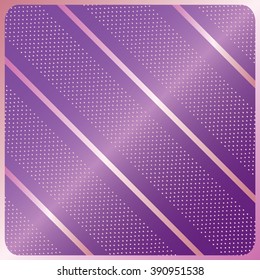 Retro Diagonal violet color striped pattern. Pink diagonal lines on violet background with polka dots. Vector file. For Art, Print, Web, Fashion, textile graphic design.