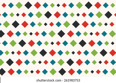 Retro Diamonds Seamless Abstract Pattern