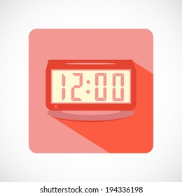 Retro Digital Alarm Clock Icon