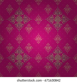 Retro digital paper. Decorative background for cards, invitations, web design in green, orange and magenta colors. Vintage textures. Vector seamless geometrical patterns.