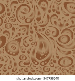 Retro digital paper. Vector seamless geometrical patterns. Decorative background for cards, invitations, web design in brown and beige colors. Vintage textures.