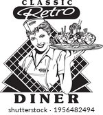 Retro Diner Waitress 2 -  Classic 50