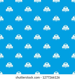 Retro dirigible pattern vector seamless blue repeat for any use