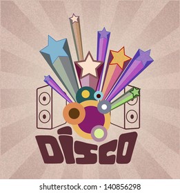 Retro disco background
