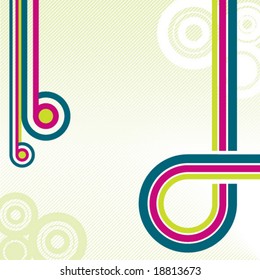 Retro disco background. vector