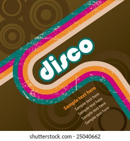 retro disco style. vector