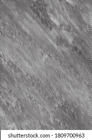Textura de grunge retro con efecto de líneas diagonales sucias en ilustración vectorial de estilo monocromo