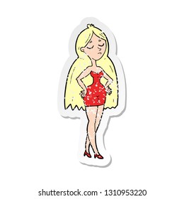 retro distressed sticker of a cartoon 