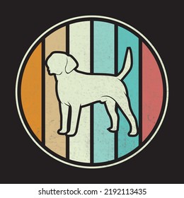 Retro dog t-shirt design. Colorful dog lover t-shirt design. Animal lover t-shirt design. Beer lover father t-shirt design.