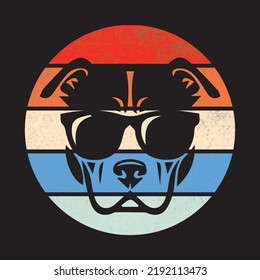 Retro dog t-shirt design. Colorful dog lover t-shirt design. Animal lover t-shirt design. Beer lover father t-shirt design.