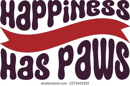 Diseño de camisetas de perro retro, vector