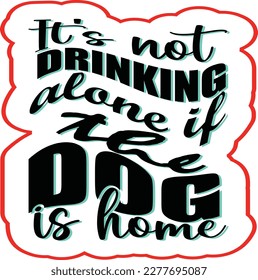 Retro Dog T-shirt Design, Vector