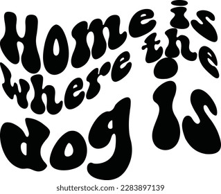 Retro dog  T-shirt Design, Vector