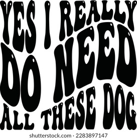 Retro dog  T-shirt Design, Vector