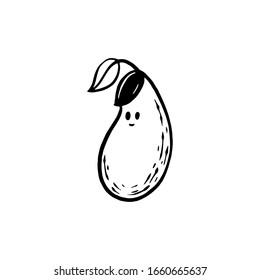 retro doodle plant of 
Nepenthes