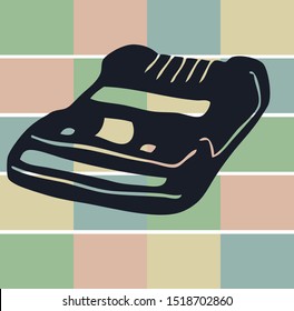 Retro Doodle Video Game Icon Vector Illustration